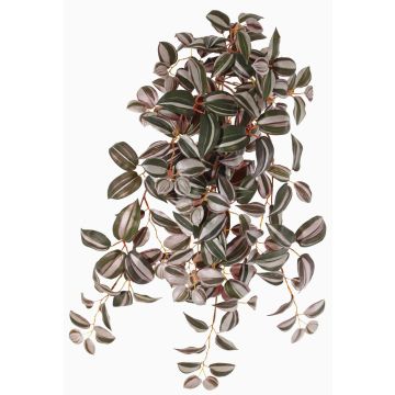 Kunstpflanze Tradescantia Zebrina KALANI, Steckstab, schwer brennbar, grün-weiß, 55cm