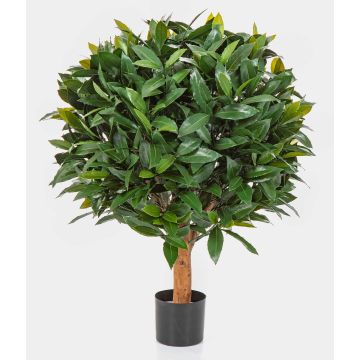 Lorbeerbaum künstlich Kugel LARAWAG, Naturstamm, crossdoor, 70cm