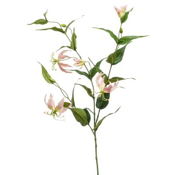 Große Kunstblume Gloriosa WARIS rosa-creme, 120cm Große Kunstblume Gloriosa WARIS rosa-creme, 120cm