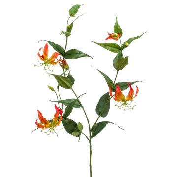 Große Kunstblume Gloriosa WARIS orange-gelb, 120cm