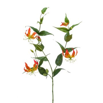 Große Kunstblume Gloriosa WARIS orange-gelb, 120cm