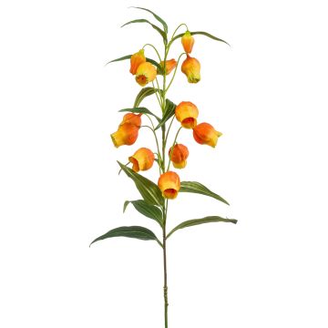 Große Kunstblume Laternenlilie NIZAR, orange-grün, 100cm, Ø2,5-3,5cm