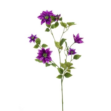Große Kunstblume Clematis HIKARI, lila, 110cm, Ø5-14cm