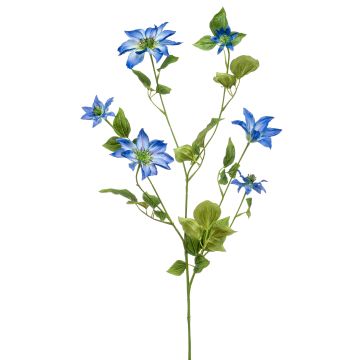 Große Kunstblume Clematis HIKARI, blau, 110cm, Ø5-14cm