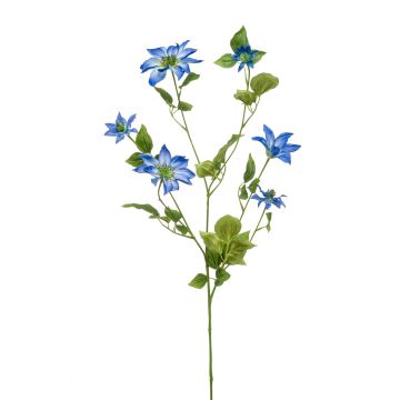 Große Kunstblume Clematis HIKARI, blau, 110cm, Ø5-14cm