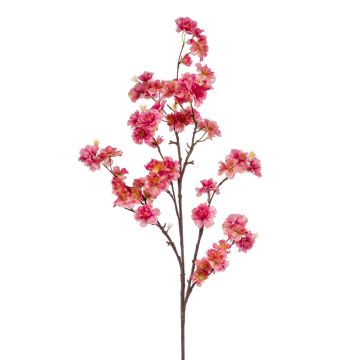 Große Kunstblume Kirschblütenzweig GIMA mit Blüten, pink, 120cm