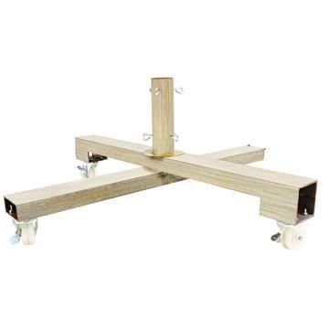 Metall Weihnachtsbaumständer MIZUKA für Kunsttannen ab 365cm, Rollen/Bremse, hellbraun Metall Weihnachtsbaumständer MIZUKA für Kunsttannen ab 365cm, Rollen/Bremse, hellbraun