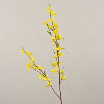 Forsythien Zweig künstlich SUKOTI mit Blüten, gelb, 75cm, Ø3-5cm