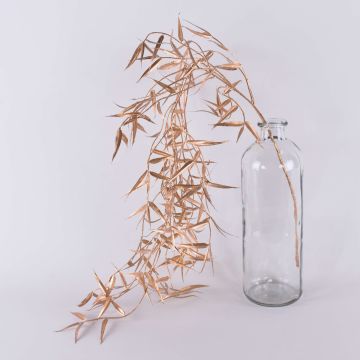 Künstlicher Trauerweidenzweig DIMMI, hängend, Glitzer, gold, 100cm
