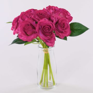 Künstlicher Rosenstrauß GAUTAM, pink, 25cm, Ø15cm Künstlicher Rosenstrauß GAUTAM, pink, 25cm, Ø15cm