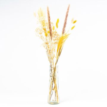 Trockenblumen mit Flasche LOTTCHEN, braun, 77cm, Ø15cm