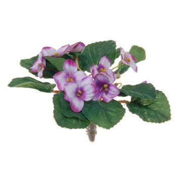 Kunstblume Usambaraveilchen AMVIRIA, Steckstab, rosa-weiß, 12cm Kunstblume Usambaraveilchen AMVIRIA, Steckstab, rosa-weiß, 12cm
