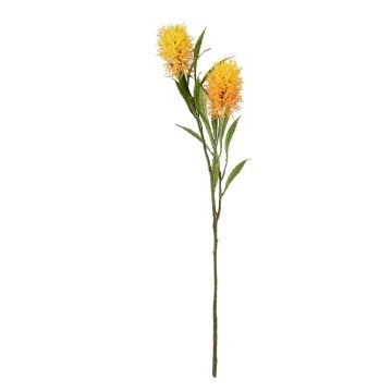 Künstlicher Zweig Zylinderputzer UVELINA mit Blüten, gelb, 75cm Künstlicher Zweig Zylinderputzer UVELINA mit Blüten, gelb, 75cm
