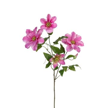 Künstlicher Zweig Clematis DALERIA, rosa, 80cm