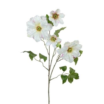 Künstlicher Zweig Clematis DALERIA, weiß, 80cm