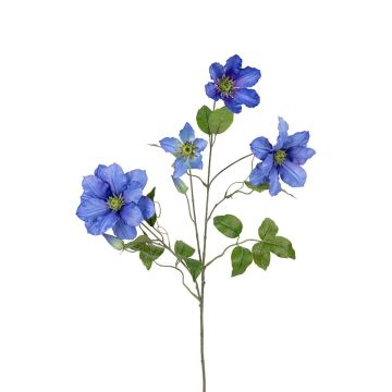Künstlicher Zweig Clematis DALERIA, blau, 80cm