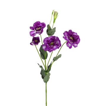 Kunst Zweig Lisianthus ALARISSA, violett, 75cm