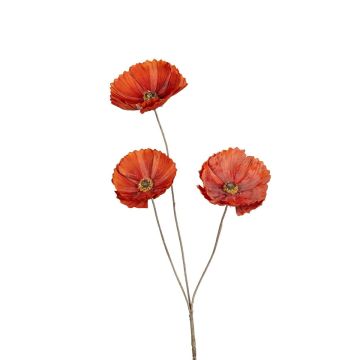 Dekozweig Schmuckkörbchen NUVAYLA, orange, 80cm