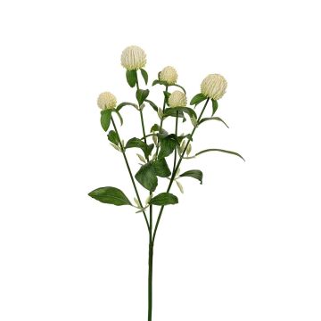 Künstlicher Zweig Kugelamarant DREWON, weiß, 65cm, Ø2-3cm Künstlicher Zweig Kugelamarant DREWON, weiß, 65cm, Ø2-3cm
