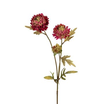 Kunst Zweig Chrysantheme GAVORIA, mauve, 70cm