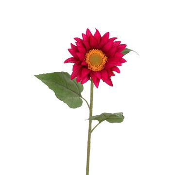 Kunst Sonnenblume BELYRA, cerise, 80cm