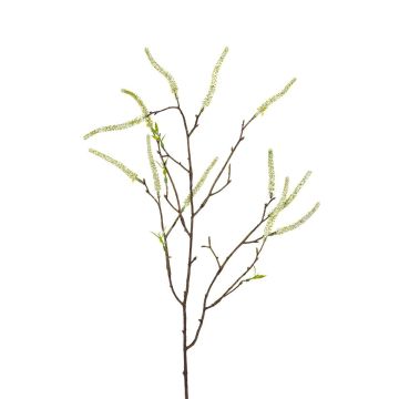 Kunstzweig Amaranth ELISARIA mit Blüten, weiß, 80cm