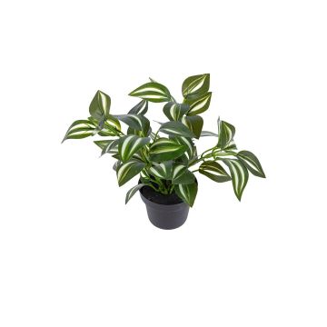 Fake Pflanze Tradescantia zebrina BRENIVA im Dekotopf, grün-rosa, 20cm