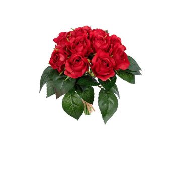 Kunstblumenstrauß Rosenbund MAVIKIA, rot, 24cm Kunstblumenstrauß Rosenbund MAVIKIA, rot, 24cm