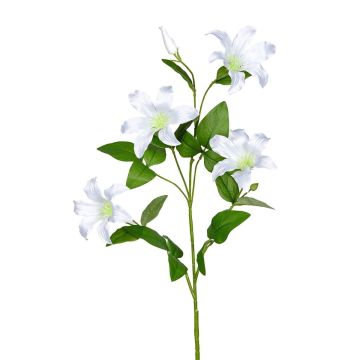 Künstlicher Zweig Clematis EMELARA, weiß, 90cm