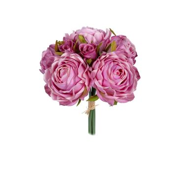 Kunstblumenstrauß Rosen Bund MELVORIA, mauve, 26cm Kunstblumenstrauß Rosen Bund MELVORIA, mauve, 26cm
