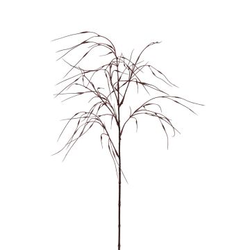 Kunst Zweig Federgras AURELY mit Rispen, burgunderrot, 75cm