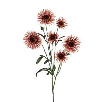 Kunstzweig Bergaster NAVERIA mit Blüten, altrosa, 75cm