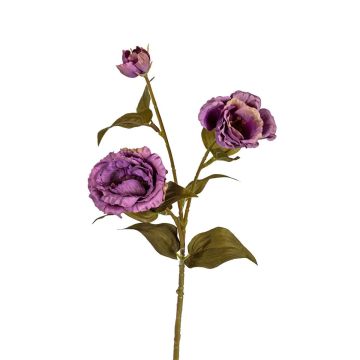 Kunst Zweig Lisianthus ELIEHNA, mauve, 70cm
