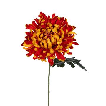 Große Kunstblume Chrysantheme HAVELINA, orange, 70cm