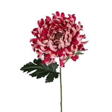Große Kunstblume Chrysantheme HAVELINA, dunkelrosa, 70cm
