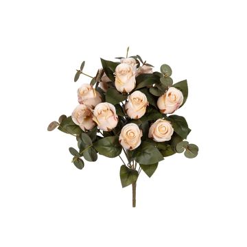 Künstliches Gesteck Rose Eukalyptus SHAIBELLE, Steckstab, beige, 50cm Künstliches Gesteck Rose Eukalyptus SHAIBELLE, Steckstab, beige, 50cm