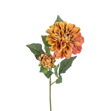 Dekoblume Dahlie DELILIA, ockergelb, 55cm Dekoblume Dahlie DELILIA, ockergelb, 55cm