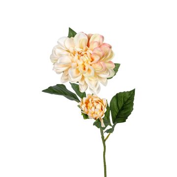 Dekoblume Dahlie DELILIA, creme-rosa, 55cm
