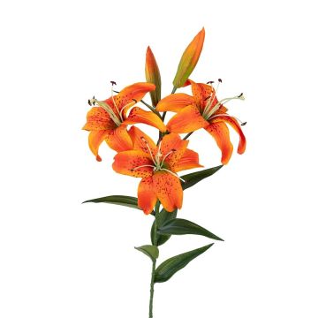 Kunst Zweig Tigerlilie ZIRONIA, orange, 75cm Kunst Zweig Tigerlilie ZIRONIA, orange, 75cm