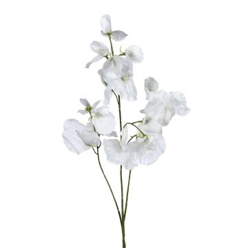 Kunst Zweig Lathyrus latifolius SIREVIA, weiß, 70cm Kunst Zweig Lathyrus latifolius SIREVIA, weiß, 70cm