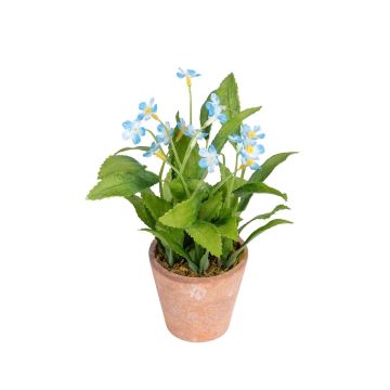 Kunst Vergissmeinnicht MAVOLIA im Dekotopf, blau, 16cm
