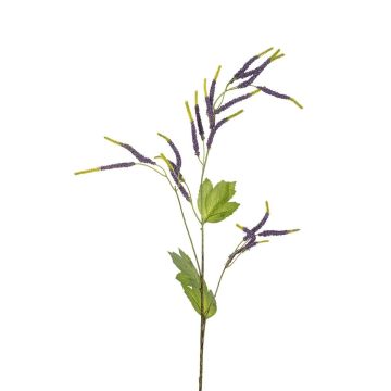 Kunstzweig Amaranth PAULETA mit Blüten, violett, 90cm