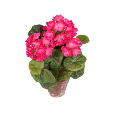 Textilblume Geranie TIENALA im Dekotopf, dunkelrosa, 35cm Textilblume Geranie TIENALA im Dekotopf, dunkelrosa, 35cm