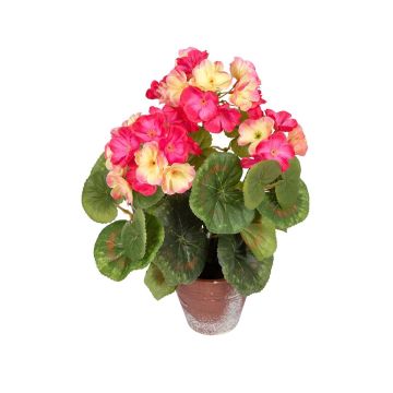 Textilblume Geranie TIENALA im Dekotopf, rosa-creme, 35cm Textilblume Geranie TIENALA im Dekotopf, rosa-creme, 35cm