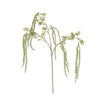 Kunstzweig Amaranth ARIELINA mit Blüten, grün, 60cm