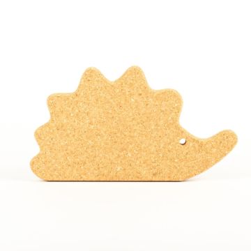 Press Korkuntersetzer Igel BORSTEL, natur, 29x16x2cm