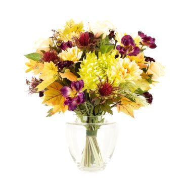 Udos Choice: Künstlicher Spätsommer Blumenstrauß LIMBANI, vanille-mauve-violett, 50cm, Ø45cm Udos Choice: Künstlicher Spätsommer Blumenstrauß LIMBANI, vanille-mauve-violett, 50cm, Ø45cm