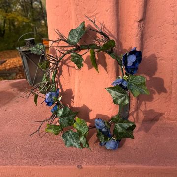 Midnight Bloom Kranz für die Eheringe – Kundenwunsch von Julie Fleur