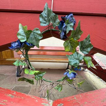 Midnight Bloom Kranz für die Eheringe – Kundenwunsch von Julie Fleur