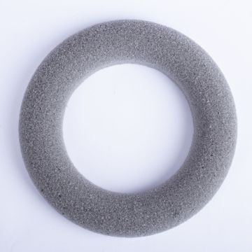 ®mosy Steckschaum Kranz RUJA für Kunstblumen, grau, Ø15cm